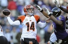 Andy Dalton needed not one, but two, helping hands with this Hail Mary last night