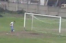 VIDEO: This open goal miss will put a smile on your face