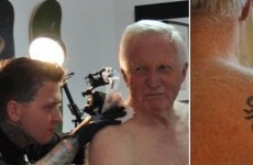 75-year-old BBC presenter gets a scorpion tattoo