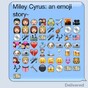 This emoji biography of Miley Cyrus is frighteningly accurate
