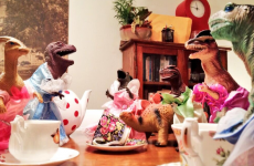 Parents convince their kids that toy dinosaurs come to life during Dinovember