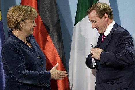Angela Merkel and Taoiseach Enda Kenny meeting in Berlin earlier this month