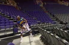 Harlem Globetrotter breaks the world record for the longest made basketball shot
