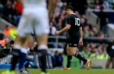 Injured Dan Carter limps off as All Black winning streak rumbles on