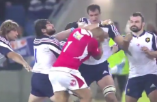 Red cards for French and Tongan foes after rugby brawl