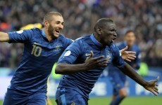 Benzema and Sakho blast France past Ukraine and into World Cup
