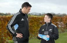 Snapshot: Dan Carter meets 13-year-old YouTube star George Morgan