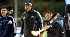 Snapshot: Richie McCaw goes hurling with Bernard Brogan