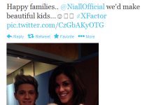 Tweet Sweeper: Glenda (32) tweets Niall (20) about making babies