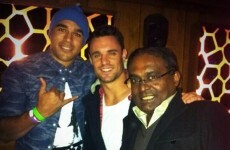 Simon Zebo and Dan Carter partied together in Krystle nightclub last night