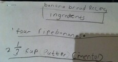 Irish kid's hilarious handwritten recipe calls for 'mental butter'