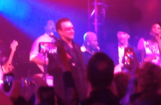 Bono and The Edge cover Get Lucky in wedding-band style