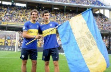 Nadal and Djokovic face off in penalty shootout at Boca Juniors game