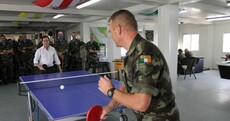 Caption Competition: Alan Shatter takes on the Defences Forces at ping pong