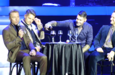 Boyzone's emotional tribute to Stephen Gately... by drinking wine at Dublin gig