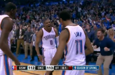 Russell Westbrook drops three-point game-winner with 0.1 seconds to spare