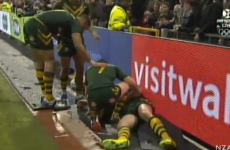 Brett Morris scores stunning try before crashing head-first into hoardings