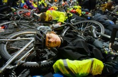 London cyclists hold 'die-in' protest over road deaths