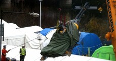PICTURES: Helicopter wreck lifted from Glasgow crash site