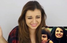 Rebecca Black watches Friday, two years after she released it