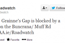 Grainne's Gap is blocked on the Muff Road