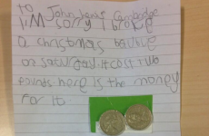 Little girl writes adorable letter to John Lewis to apologise for breaking bauble