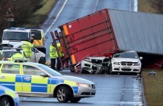 Lorry driver killed as UK lashed by major storm