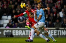 Daniel Osvaldo has scored a tasty lob against Man City
