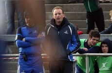 Former Munster lock Mick O'Driscoll on the sidelines as Cork Con win