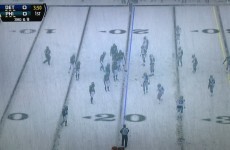 Detroit and Philadelphia are playing in a biblical snowstorm