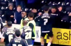 Irish teenager scores first ever goal for Notts County, celebrates with Dad