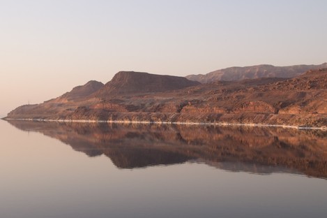 Morning Mountain on the banks of the Dead Sea