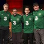 Sign 'em up! Anchorman cast don Ireland jerseys on Late Late set
