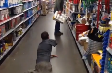 Teenager born without legs performs terrifying zombie prank