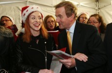 ‘Give it another push Seán’: All smiles as Christmas tree lights go on at Leinster House