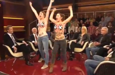 VIDEO: Topless protesters disrupt Trap's reunion with Strunz