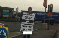 Unemployed man launches roadside placard campaign