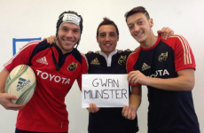 SNAPSHOT: Özil, Podolski and Cazorla show their support for Munster