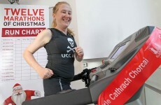 Cork mother to complete '12 marathons of Christmas' in sports-shop window
