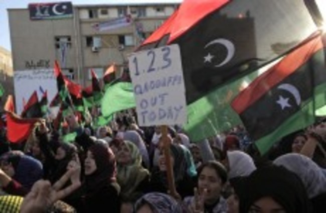 Gaddafi 'using cluster bombs on his own people' in Libya