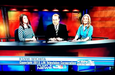 Local newsreader really wants to go home, says very bad word