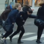 Watch as unbelievable winds blow Christmas shoppers off their feet