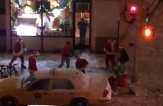 WATCH: Drunken Santas brawl on the streets of New York City