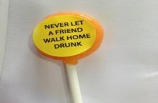 Lollipop used for road safety - but not as you might think