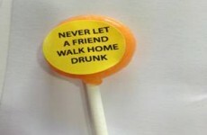 Lollipop used for road safety - but not as you might think