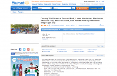 Wal-Mart is selling an Occupy Wall Street poster