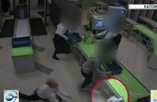 Airport security guard saves baby in diving catch