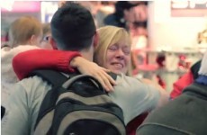 Watch families reunite for Christmas at Dublin Airport