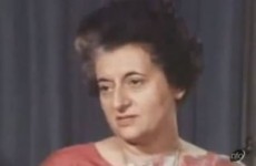 Indira Gandhi sent greetings from the sky to 'friendly people' of Ireland