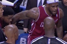 LeBron James explodes at teammate during a timeout, has to be held back